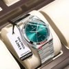 POEDAGAR Luxury Watch Sport Luminous Date Man Clock- blue with silver body