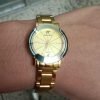 HALEI Fashion Ladies Watch Luxury Top Business Stainless Steel Waterproof Clock- Silver body black dial